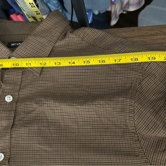 ❤️ Michael Kors Tan Casual Button Down Shirt XL - Picture 5 of 10